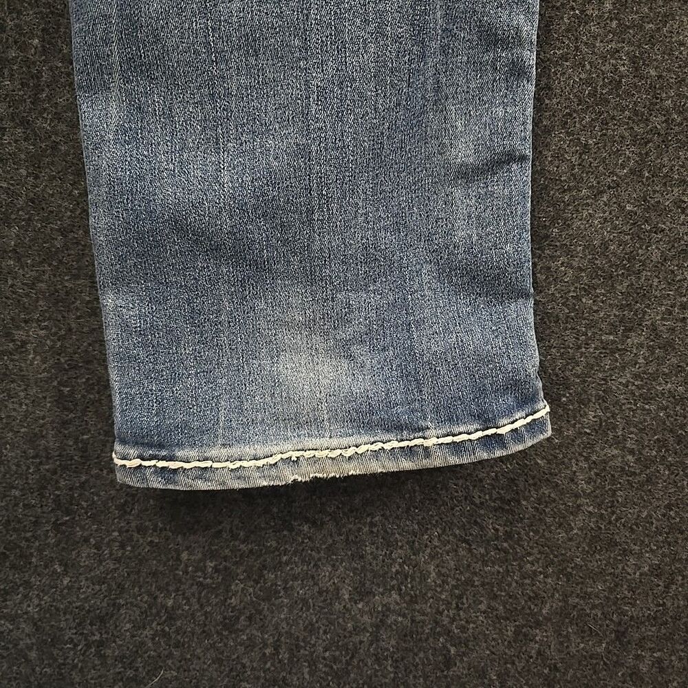 Rock Revival Jen Low Rise Embellished Flap Easy Straight Jeans 27 (32x32) - Picture 11 of 16